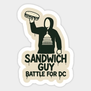 Sandwich Thrower – Mascot Crest Parody Sticker